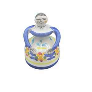 Vintage Sevilla Hand Painted Ceramic Lady Bell Seniorita Woman Small